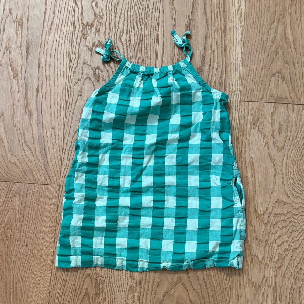 Hanna Andersson Green and Mint Dress 4T
